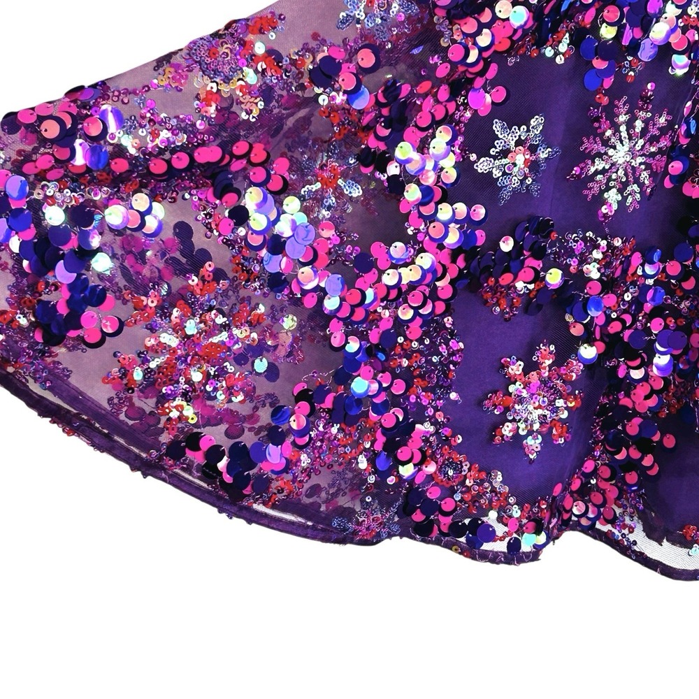 Helsi Anita Fairy Sequin Mini Dress Small HOCO Strapless Sheer Ethereal NEW - Picture 7 of 10